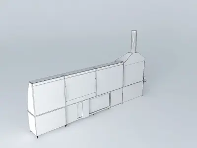 Kit116 Desk wall by Alex Marques Free 3D model