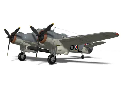 Bristol Beaufighter  TFMkX  3D model