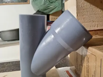 Air conditioning exhaust pipe PRINTABLE 3D modell 3D model