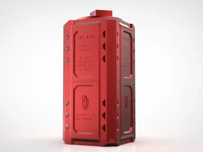 Superman Krypronite Box as storage container 3D print model