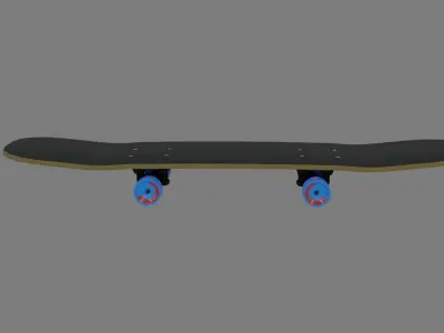Skate Board - Low Poly - Game Ready - PBR Low-poly 3D model