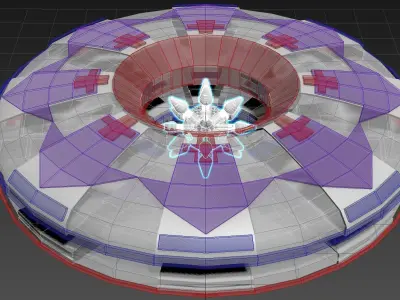 Inverted Radial Ionostar Craft - Concept 3D model