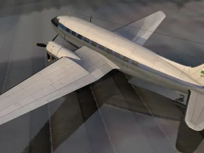 Curtiss Wright CW-20 Airliner 3D model
