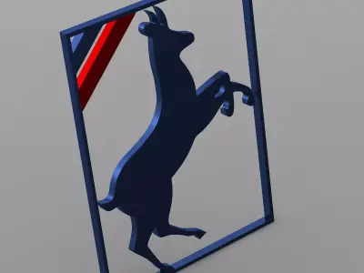 auverland logo 3D model