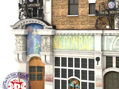 English Pub 3D model