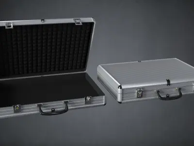 Two Briefcases Low-poly 3D model
