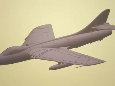 HAWKER HUNTER GA-11 1-72 SCALE HIGHLY DETAILED MODEL 3D print model