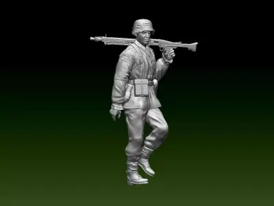German soldier 3D print model