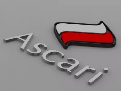 ascari logo 3D model