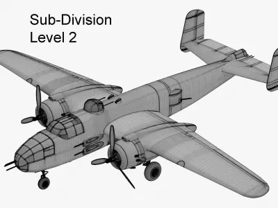 B-25 Mitchell 3D model