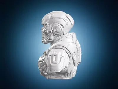 Cyborg Bust Design 3D print model