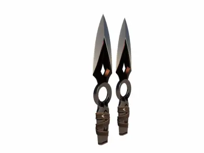 VALORANT JET ULT KNIFE HAIRPIN 3D model