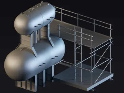 8 Factory props- Vol 01 3D model