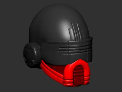 helmet high poly sculpt 3d printable ver 7 3D model 3D model