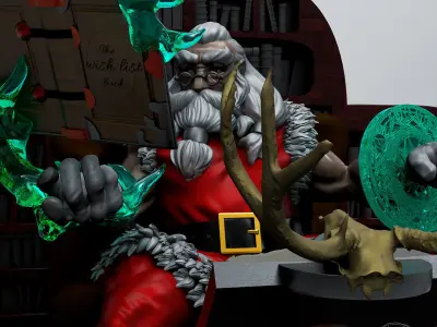 Magical Santa Claus 3D print model