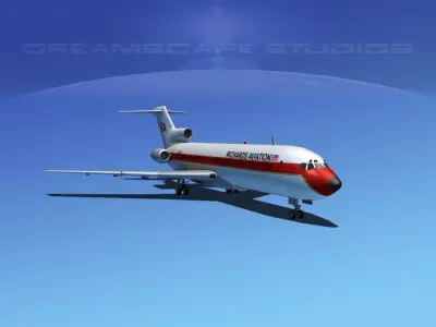 Boeing 727-200 Richards Aviation 3D model