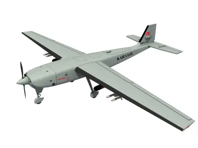 TURKISH UAV KARAYEL DRONE 3D model