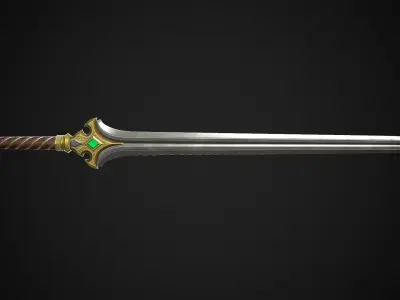 Sword A3 Low-poly 3D model