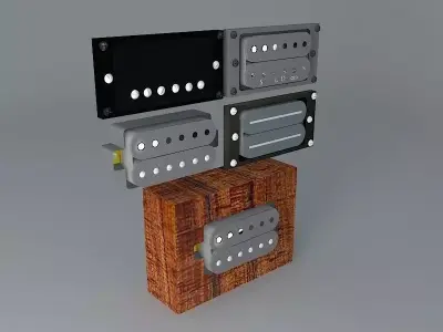 Guitar Parts Free 3D model