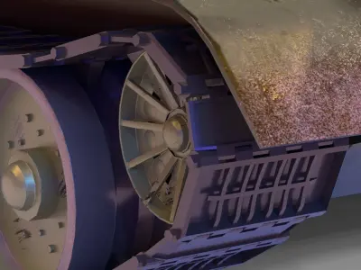 T-34-85 GameReady 3D tank Low-poly 3D model