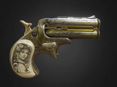 Derringer Low-poly 3D model