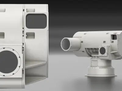Directed Energy Weapon Station Grey 3D model