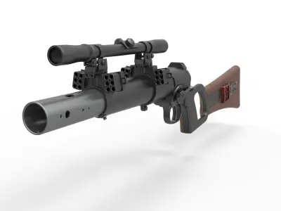Boba Fett blaster carbine from Star Wars The Empire Strikes Back 3D model