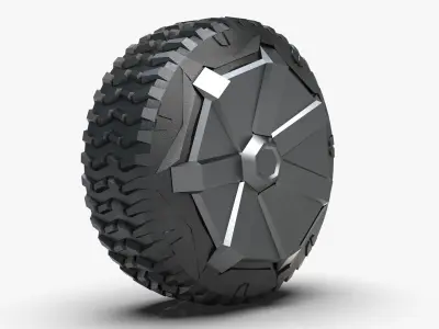 Truck wheel 3D model