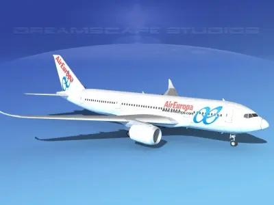 Airbus A350-800 Air Europa 3D model