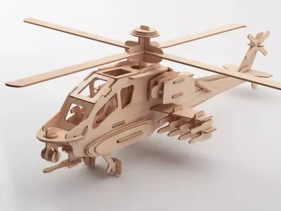 Wooden Toy Collection 3D model