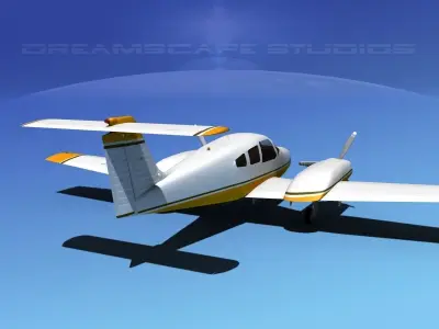 Piper PA-44-180 Seminole V09 3D model