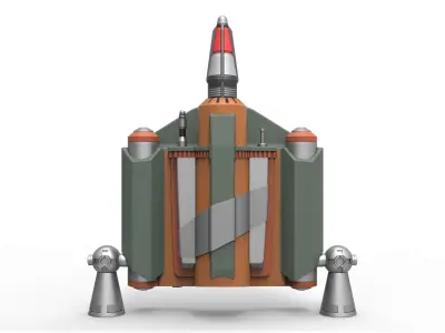 Boba Fett Jetpack from The Mandalorian TV series 3D print model