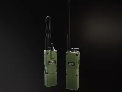 TCA ANPRC 152 GPS Radio Low-poly 3D model