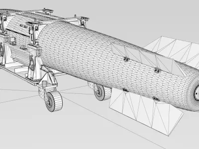 B43 nuclear bomb 3D model