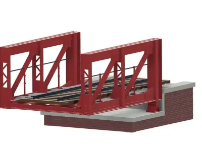 Historical Railroad Bridge 3D print model