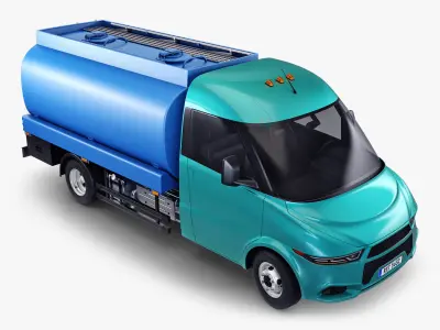 Generic Light Truck Tank v 1 3D model
