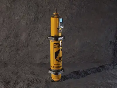 Sci Fi Cyberpunk Props Vol 1 Industrial UE5 Low-poly 3D model
