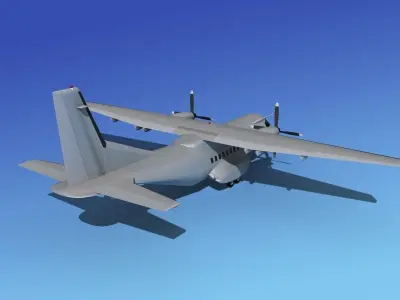 Casa CN-235 Bare Metal 3D model