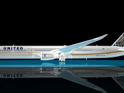 United Airlines 787-10X 3D model