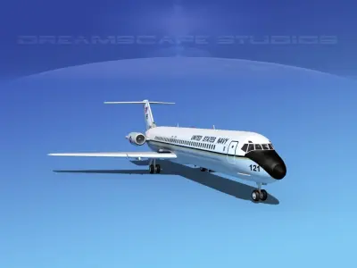 Douglas C-9-50 Nightingale US Navy 3D model
