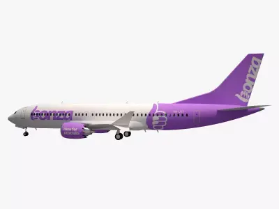 Bonza Air Boeing 737 Max 8 3D model
