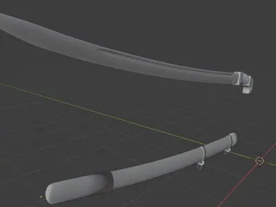 saber wooden barrel 3D model