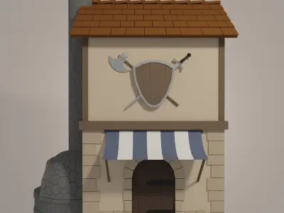 Forge Low-poly 3D model