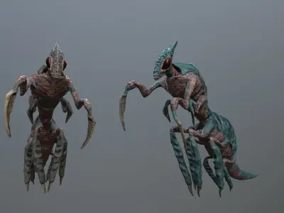 Mother-in-law Beetle Low-poly 3D model