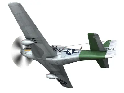 North American P-51D Mustang - Fighting Lady 3D model