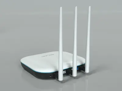 Wi-Fi Router Low-poly 3D model