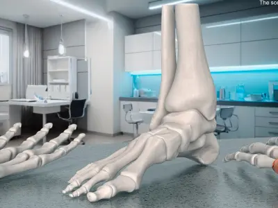 Human Foot Skeleton Model 3D model