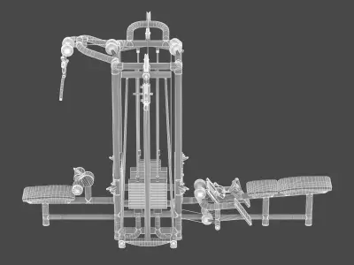 Technogym Cable Stations 4 3D model