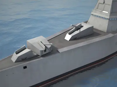 USS Zumwalt DDG-1000 3D model