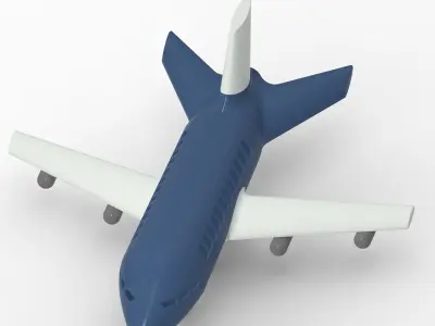 Stylish Aeroplane Toy 3D print model